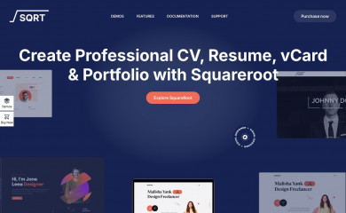 https://squareroot.thimpress.com/ screenshot
