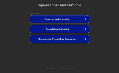 squarerootcarpentry.com screenshot