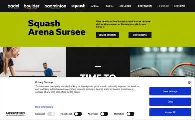 squasharena.ch screenshot