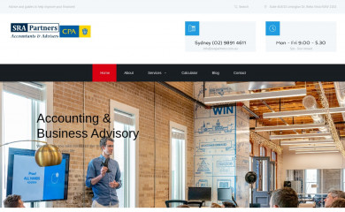 srapartners.com.au screenshot