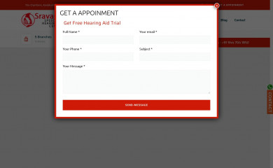 sravanarehab.com screenshot