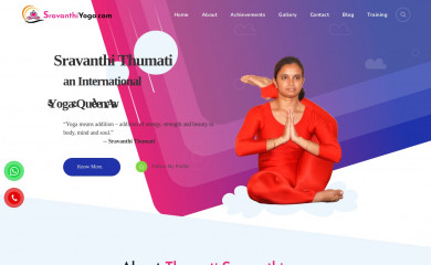 sravanthiyoga.com screenshot