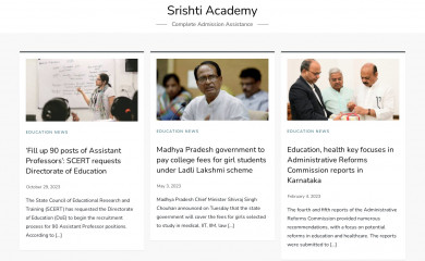 srishtiacademy.co.in screenshot