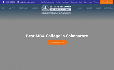 srivenkateswara.in screenshot