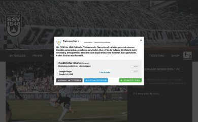 ssvulm1846-fussball.de screenshot