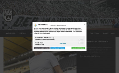 ssvulm1846-fussball.de screenshot