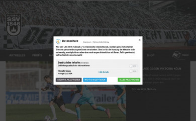ssvulm1846-fussball.de screenshot