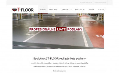 t-floor.sk screenshot