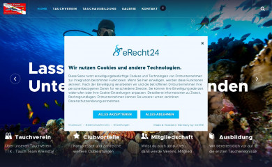 ttk-tauchen.at screenshot