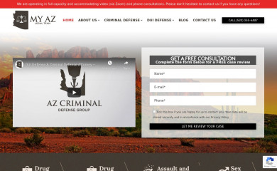 http://tucsoncrimelawyers.com screenshot