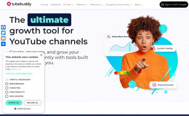 tubebuddy.com screenshot