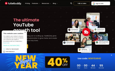 tubebuddy.com screenshot