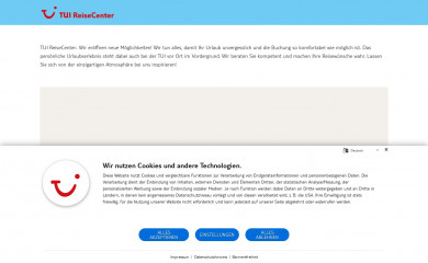 tui-reisecenter.de screenshot
