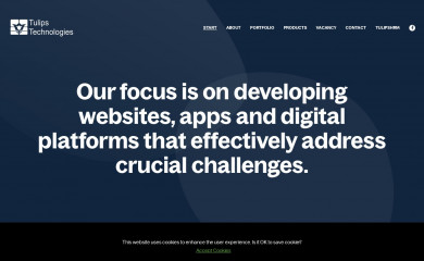 http://www.tulipstechnologies.com/ screenshot