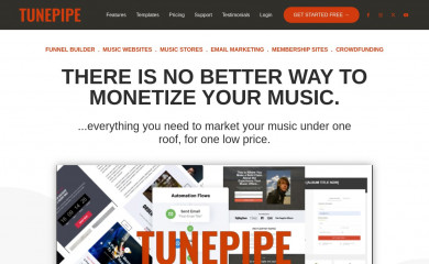 http://tunepipe.com/ screenshot