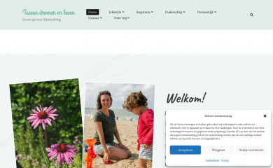 tussendromenenleven.be screenshot