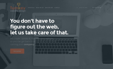 turnkeysitedesign.com screenshot