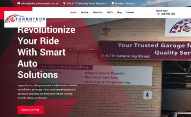 turbotechautorepair.com.au screenshot