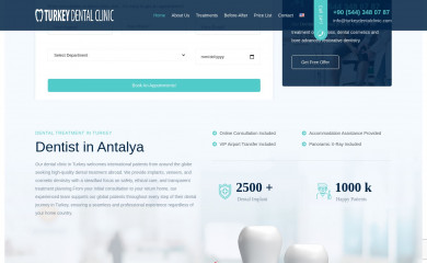 turkeydentalclinic.com screenshot