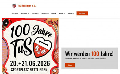 tus-nettlingen.de screenshot