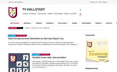tv-hallstadt.de screenshot