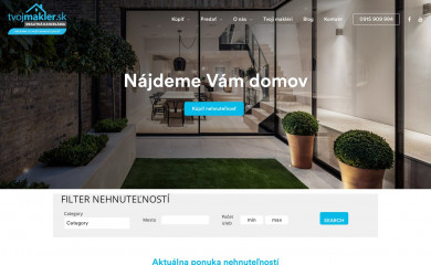 tvojmakler.sk screenshot