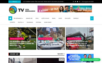 tvsaobernardo.com screenshot