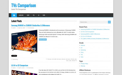 tvscomparison.com screenshot