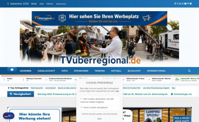 tvueberregional.de screenshot