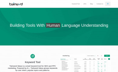twinword.com screenshot