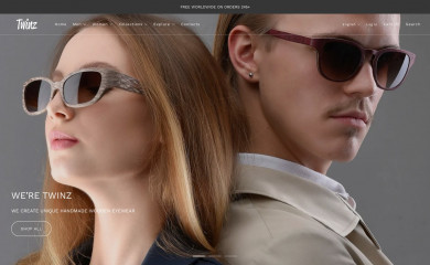 twinz-eyewear.com screenshot