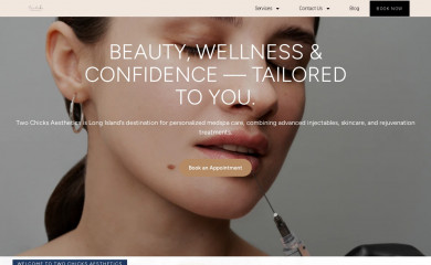 twochicksaesthetics.com screenshot