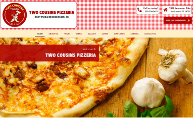 twocousinspizzeria.com screenshot