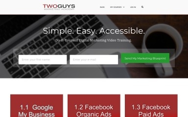 twoguysmarketingacademy.com screenshot