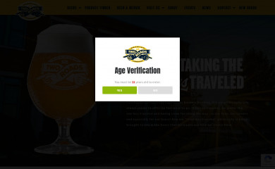 tworoadsbrewing.com screenshot