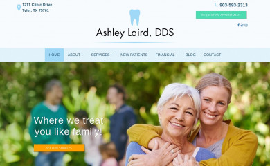 tylerfamilydentist.net screenshot