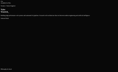 tylerwatrich.com screenshot