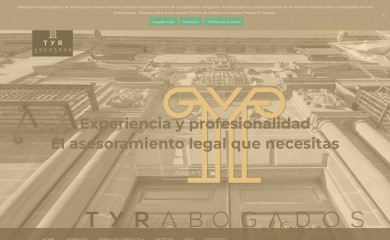 tyrabogados.com screenshot
