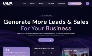 tabadigital.com.au screenshot
