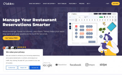 tableo.com screenshot