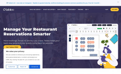 tableo.com screenshot