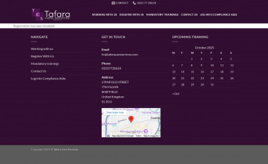 tafaracareservices.com screenshot