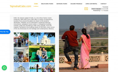 tajmahalcabs.com screenshot