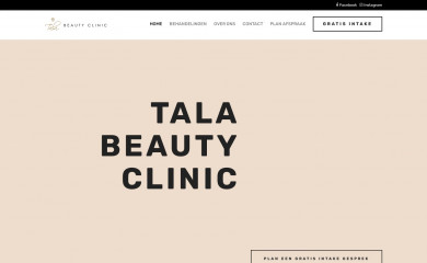talabeautyclinic.nl screenshot