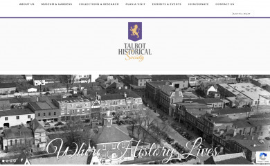 talbothistory.org screenshot