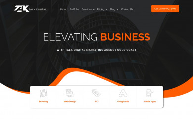 http://talkdigital.com.au/ screenshot