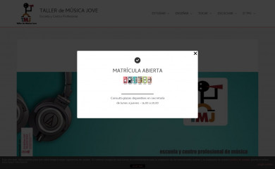 tallerdemusicajove.es screenshot