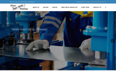 tampasheetmetal.com screenshot