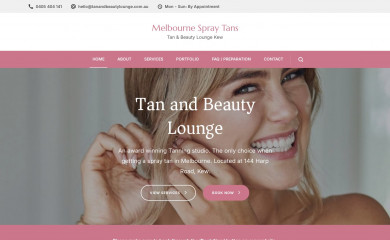 tanandbeautylounge.com.au screenshot