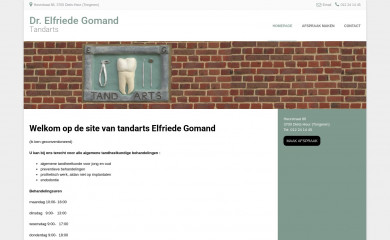 tandartsgomand.be screenshot